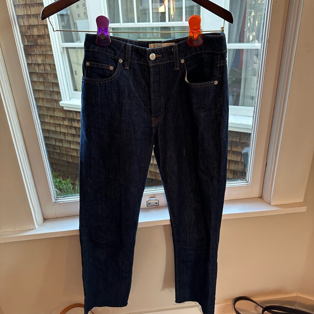 Reformation mid rise slim jeans 27